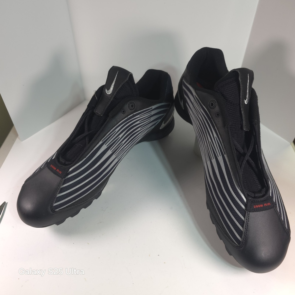 Nike Air Zoom Baseball Metal Cleats Size 16 New‎ With Tags No Box Black & White